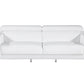 White Top Grain Leather Five Person Seating Set