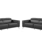 Two Piece Gray Four Person Seating Set