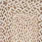 19" Set of Four Ivory And Natural Jute Placemats