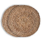 15" Set of Two Natural Braided Jute Round Placemats