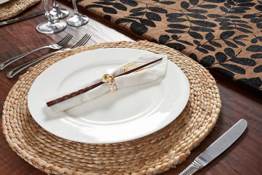 15" Set of Two Natural Jute Round Placemats