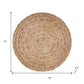 15" Set of Two Natural Jute Round Placemats