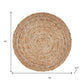 15" Set of Two Natural Jute Round Placemats