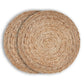 15" Set of Two Natural Jute Round Placemats