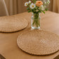15" Set of Two Natural Jute Round Placemats