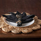 15" Set of Two Natural Braided Jute Scalloped Placemats
