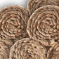 15" Set of Two Natural Braided Jute Scalloped Placemats