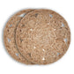 15" Set of Two Natural Braided Jute Round Placemats