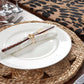 15" Set of Two Natural Braided Jute Round Placemats