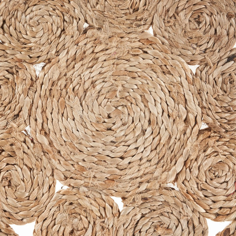 15" Set of Two Natural Braided Jute Round Placemats