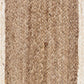 80" Natural And Cream Geometric Bordered Jute Table Runner