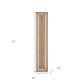 80" Natural And Cream Geometric Bordered Jute Table Runner