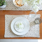 80" Brown Ivory And Natural Braided Jute Table Runner