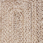 80" Brown Ivory And Natural Braided Jute Table Runner