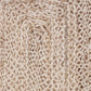 80" Brown Ivory And Natural Braided Jute Table Runner