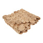 80" Natural Geometric Circles Scalloped Shape Jute Table Runner