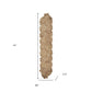 80" Natural Geometric Circles Scalloped Shape Jute Table Runner