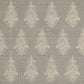 19" Set of Four Gray And Cream Geometric Medallion Cotton Placemats