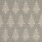 19" Set of Four Gray And Cream Geometric Medallion Cotton Placemats