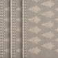 19" Set of Four Gray And Cream Geometric Medallion Cotton Placemats