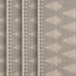 19" Set of Four Gray And Cream Geometric Medallion Cotton Placemats