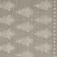 19" Set of Four Gray And Cream Geometric Medallion Cotton Placemats