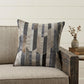 20" Beige and Gray Throw Pillow