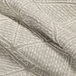 20" Beige and Ivory Throw Pillow with Embroidery and Fringe