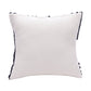 22" Navy and White Geometric Cotton Throw Pillow