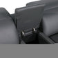 Gray Italian Leather Modular L Shaped Six Piece Corner Sectional With Console