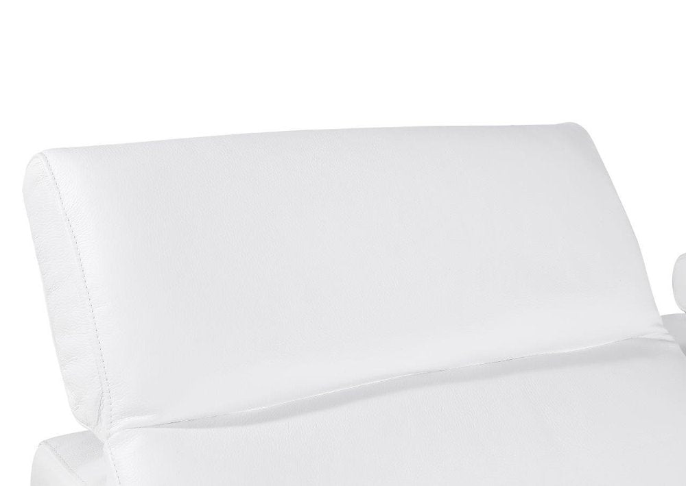 White Italian Leather Modular L Shaped Five Piece Corner Sectional