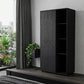 35" Black Wood Single Drawer Dresser