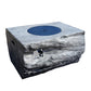 50000 BTU 40" Gray Aluminum Natural Gas Rectangular Fire Pit With Cover