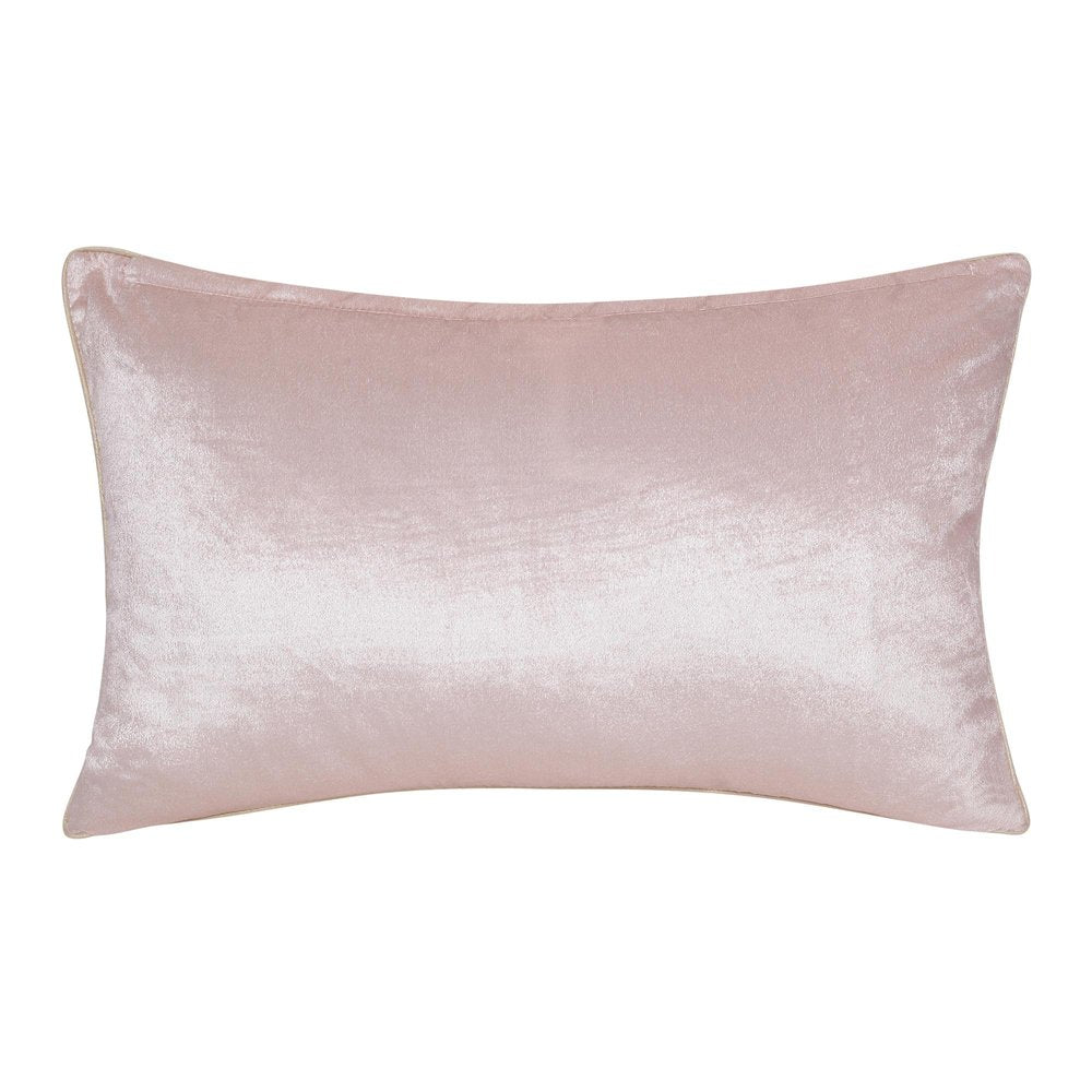 16" X 24" Gold Abstract Throw Pillow with Beads