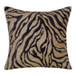 20" X 20" Blue Geometric Polyester Zippered Pillow With Beads