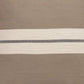 20" X 20" Brown Striped Cotton Zippered Pillow
