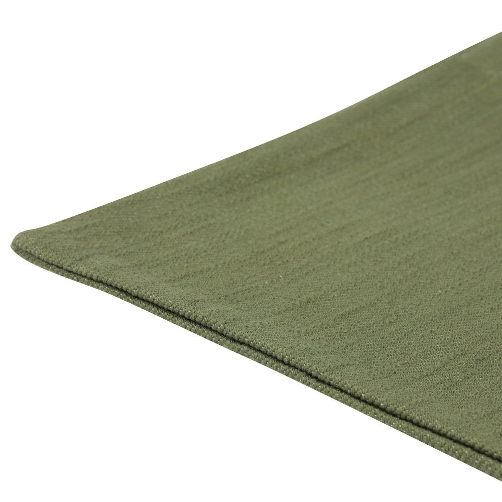 20" Blue Cotton Throw Pillow With Buttons