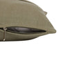 20" Brown Cotton Throw Pillow With Buttons