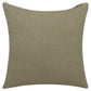 20" Brown Cotton Throw Pillow With Buttons