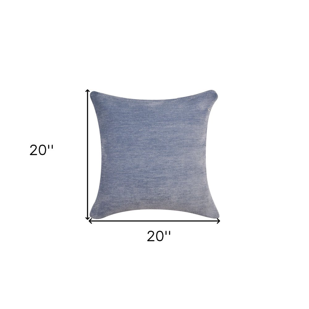 20" Ivory Chenille Throw Pillow