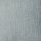 20" X 20" Blue Cotton Zippered Down Pillow With Fringe