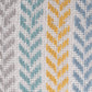 Set of Two 18" X 18" Blue Beach Chevron Cotton Zippered Pillow