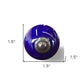 Set of Eight Purple And Gray Ceramic And Metal Drawer Pull Knobs