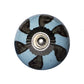 Set of Eight Blue And Gray Ceramic And Metal Drawer Pull Knobs