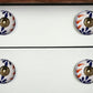 Set of Eight Blue And White Ceramic And Metal Drawer Pull Knobs
