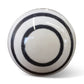 Set of Eight Black And White Ceramic And Metal Drawer Pull Knobs