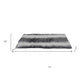 12" X 24" Gray Ombre Faux Fur Heated Plush Lap Pad