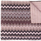 50" X 70" Black And Pink Cotton Kantha Chevron Throw Blanket