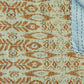 50" X 70" Green Orange And Teal Cotton Quilted Abstract Throw Blanket with Embroidery