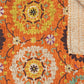 50" X 70" Red Floral Cotton Quilted Kantha Throw Blanket with Embroidery